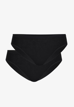 Black seamless hipster underwear with a smooth texture, featuring a double-layered design and a low-rise cut. No visible hardware details.