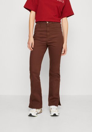 Hollister Co. CURVED SEAM FLARE  - Τζιν καμπάνα - braun