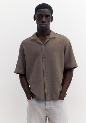 PULL&BEAR, Shirt - dark brown