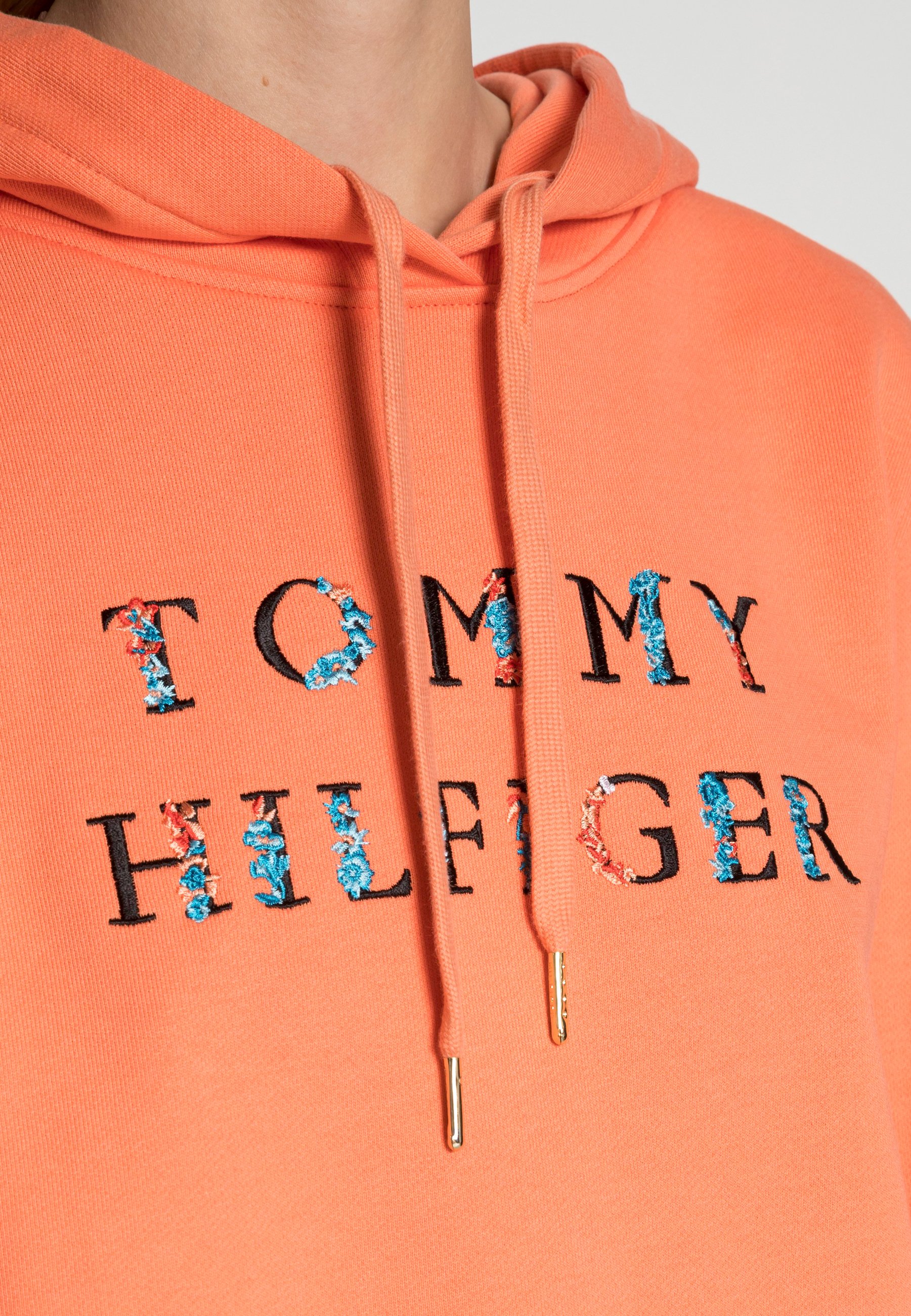 Tommy Hilfiger REGULAR FLORAL HOODIE - Sudadera - orange/naranja -  Zalando.es