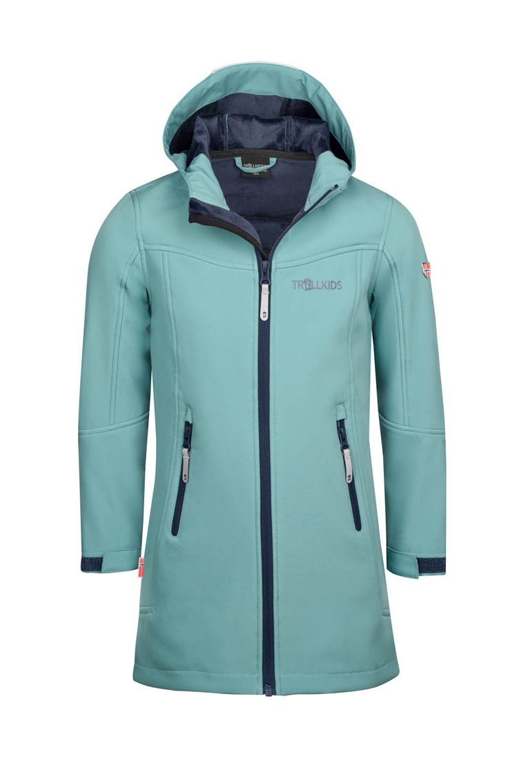 Trollkids Softshelljas mintgroen