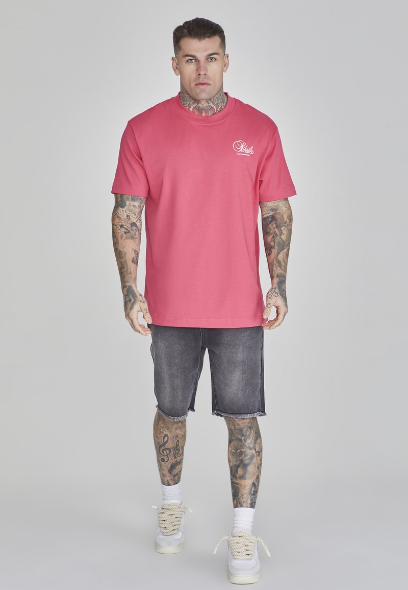 SikSilk Jeansshort zwart SikSilk Jeansshort zwart