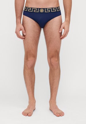 SWIM LOW RISE VITA NEW LOGO - Tettsittende badebukse - blue/gold