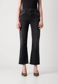Mos Mosh PERLA - Flared Jeans - dark grey