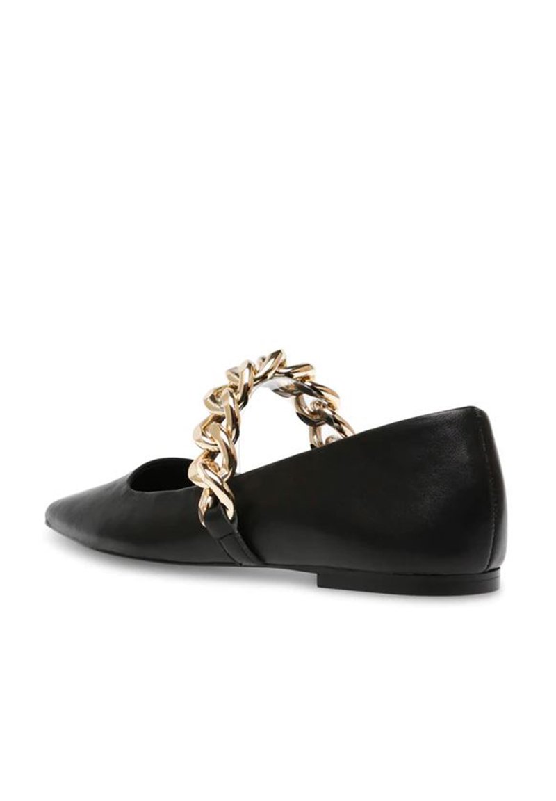 Damen Klassische Ballerinas | Steve Madden QUEENIE Riemchenballerina black leat/schwarz - LL55037 Damen Klassische Ballerinas | Steve Madden QUEENIE Riemchenballerina black leat/schwarz - LL55037