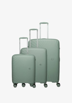 Travelite TAMARIS X TRAVELITE VOYAAGE 4 ROLLEN KOFFERSET 3-TEILIG MIT DEHNFALTE UNISEX - Set de valises - sage green