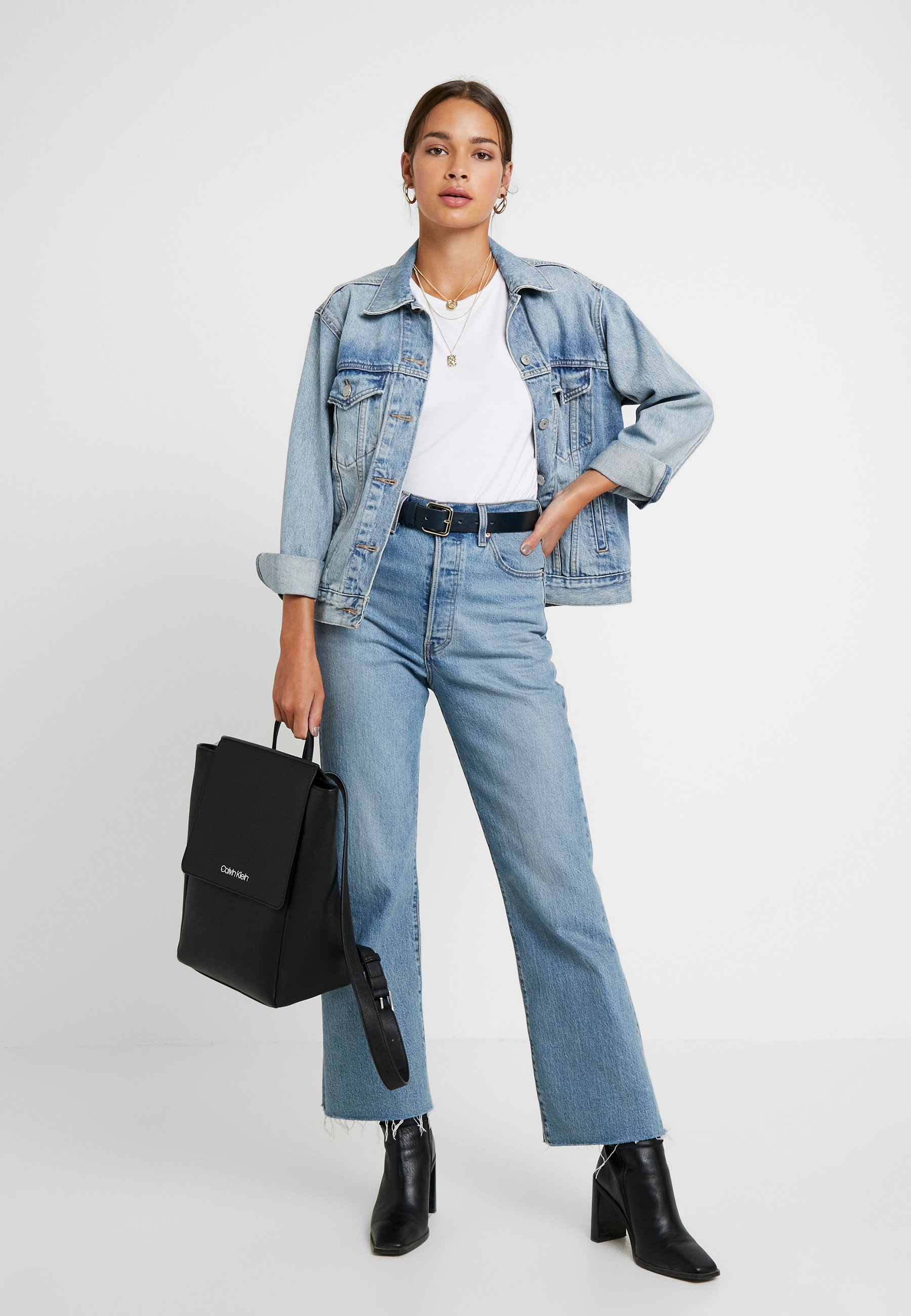 calvin klein jeans patch backpack