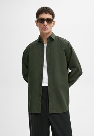 Massimo Dutti Shirt - mottled dark green