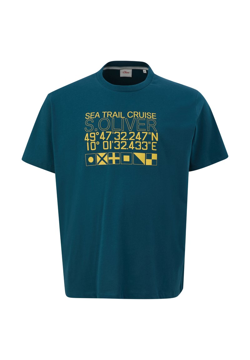 s.Oliver T-Shirt print - petrol