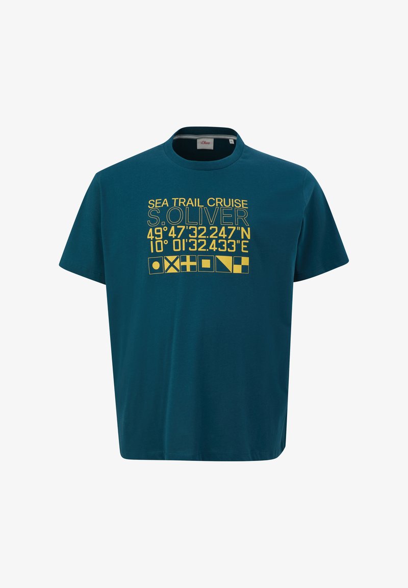 s.Oliver T-Shirt print - petrol