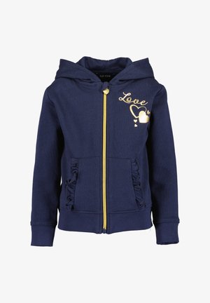 HEARTS - Sweater met rits - nachtblau