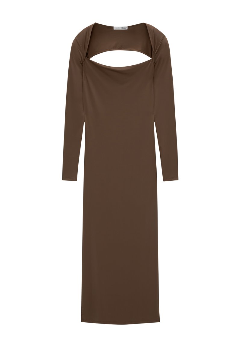 PULL&BEAR Jerseyjurk donkerbruin