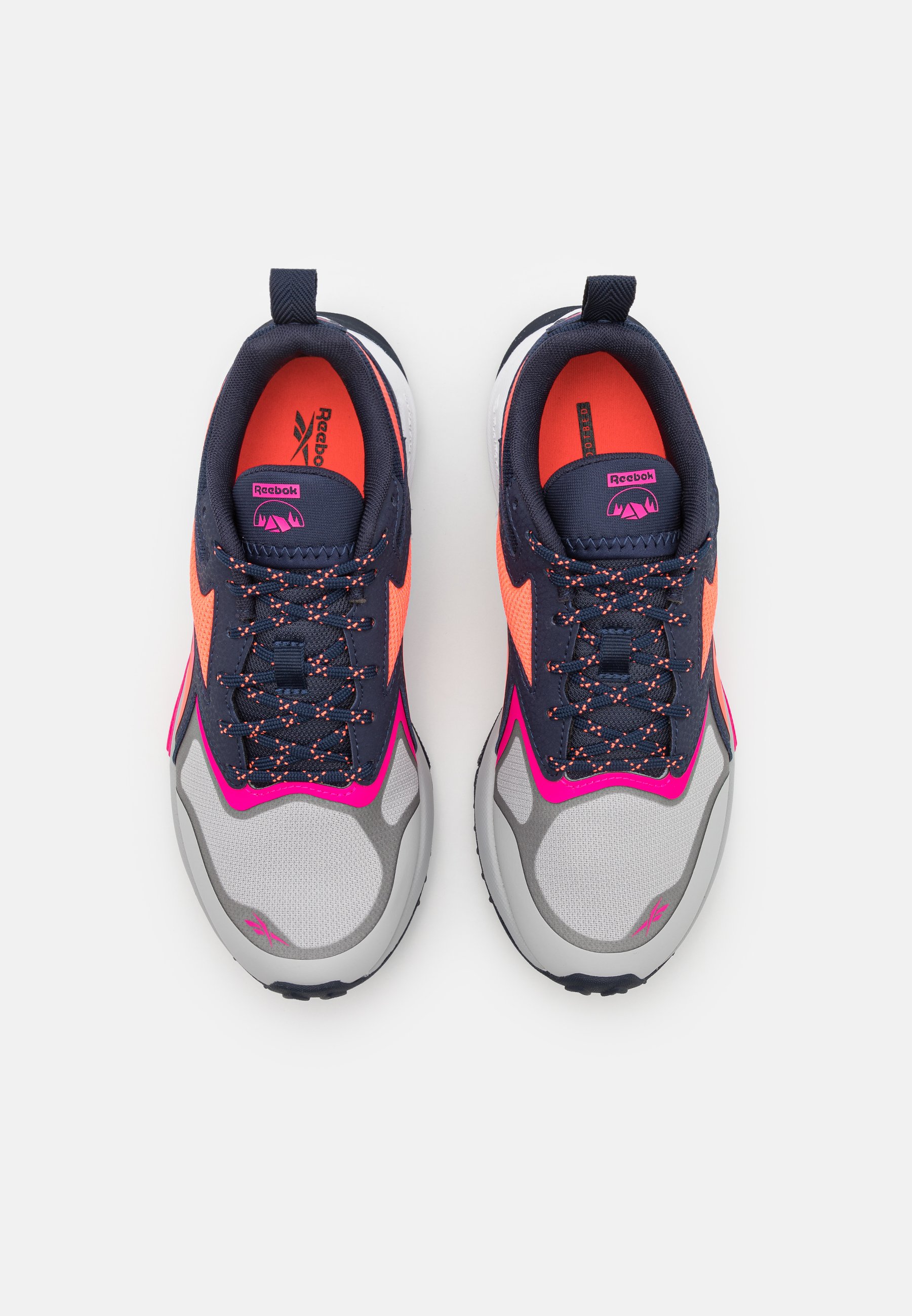 Reebok LAVANTE TRAIL 2 - Trail running shoes - pure grey/vector navy/proud  pink/dark grey - Zalando.ie