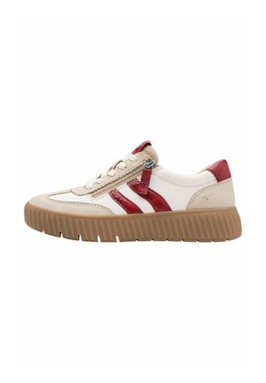 SNEAKER - Sneakers - beige red