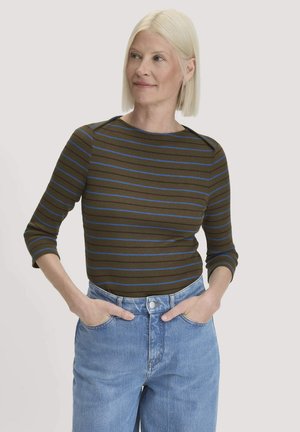 hessnatur, HESSNATUR - Maglietta a manica lunga - vintage oliv