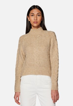 REGULAR HIGH NECK - Jumper - irish cream