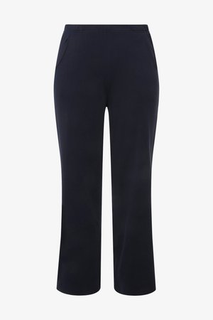 Ulla Popken, GERADE FORM, RUNDUM-GUMMIBUND & 2 TASCHEN - Pantalones - dark blue
