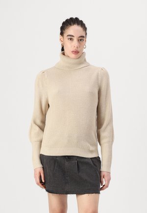 VILA VILOU ROLLNECK - Jumper - feather gray