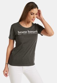 Bruno Banani AVERY - T-shirt med print - anthrazit melange