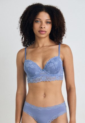 VIVANCE BY LASCANA BRA WITH DETACHABLE COOKIES - Push-up bra - blue