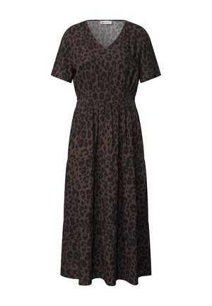 Street One, MIDI-KLEID MIT PRINT UND SMOK-DETAIL - Robe de jour - molten earth