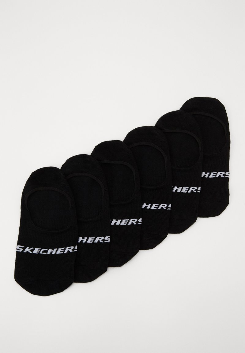 Skechers - BASIC FOOTIES VENTILATION 6PACK - Varrettomat sukat - black, Suurenna