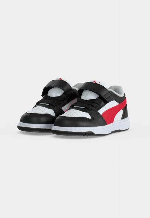 PUMA REBOUND SLAM UNISEX - Trainers - black/for all time red/white — photo 3