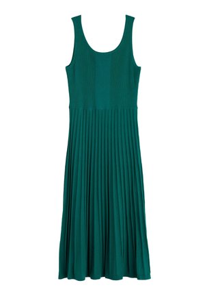 Day dress - pine shoots - knit melange pine shoots