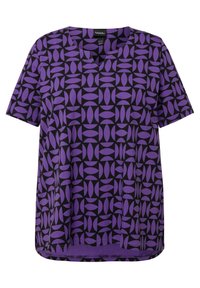 Ulla Popken Triko s potiskem - purple