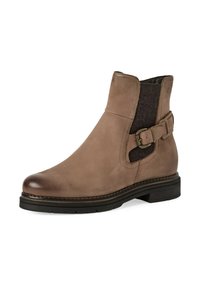 Tamaris ELEGANTE MIT TOUCH-IT - Boots à talons - taupe nubuc
