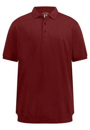 JP1880 BRUSTDRUCK - Poloshirt - dunkel kirschrot