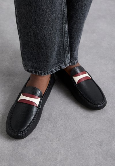 Bally KRISTY - Mokkasiinit - black/bright red/bone
