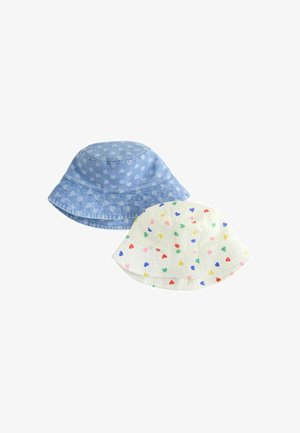Next, BUCKET 2 PACK - Müts - white blue