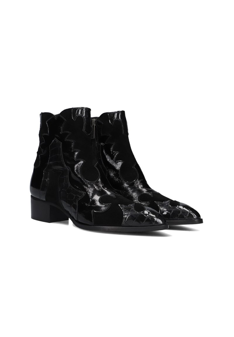 Pertini Cowboy/biker ankle boot zwart/mottled black Zalando