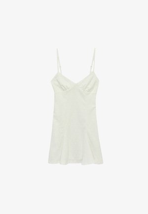 Koton, MINI EMBROIDERED DRESS . - Camisón - beige