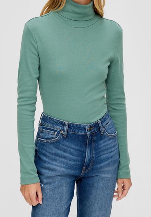 Top s dlouhým rukávem - turquoise