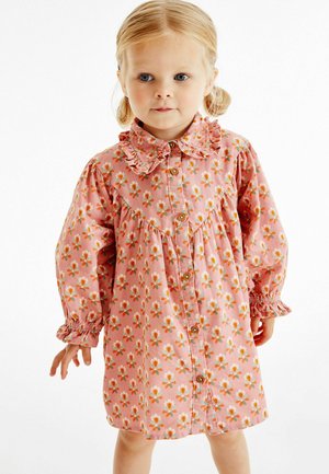 FRILL COLLAR - Robe en jean - pink geo cord