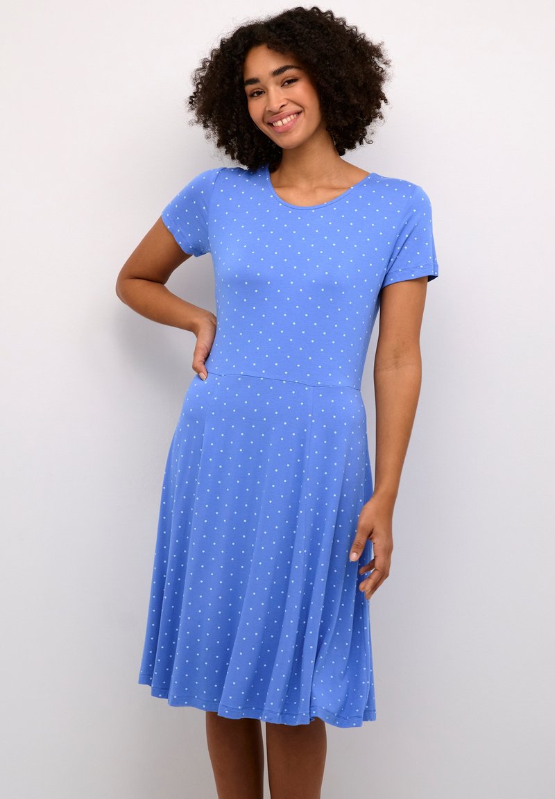 Kaffe - KAHAZEL - Jersey dress - ultramarine chalk dot, Enlarge