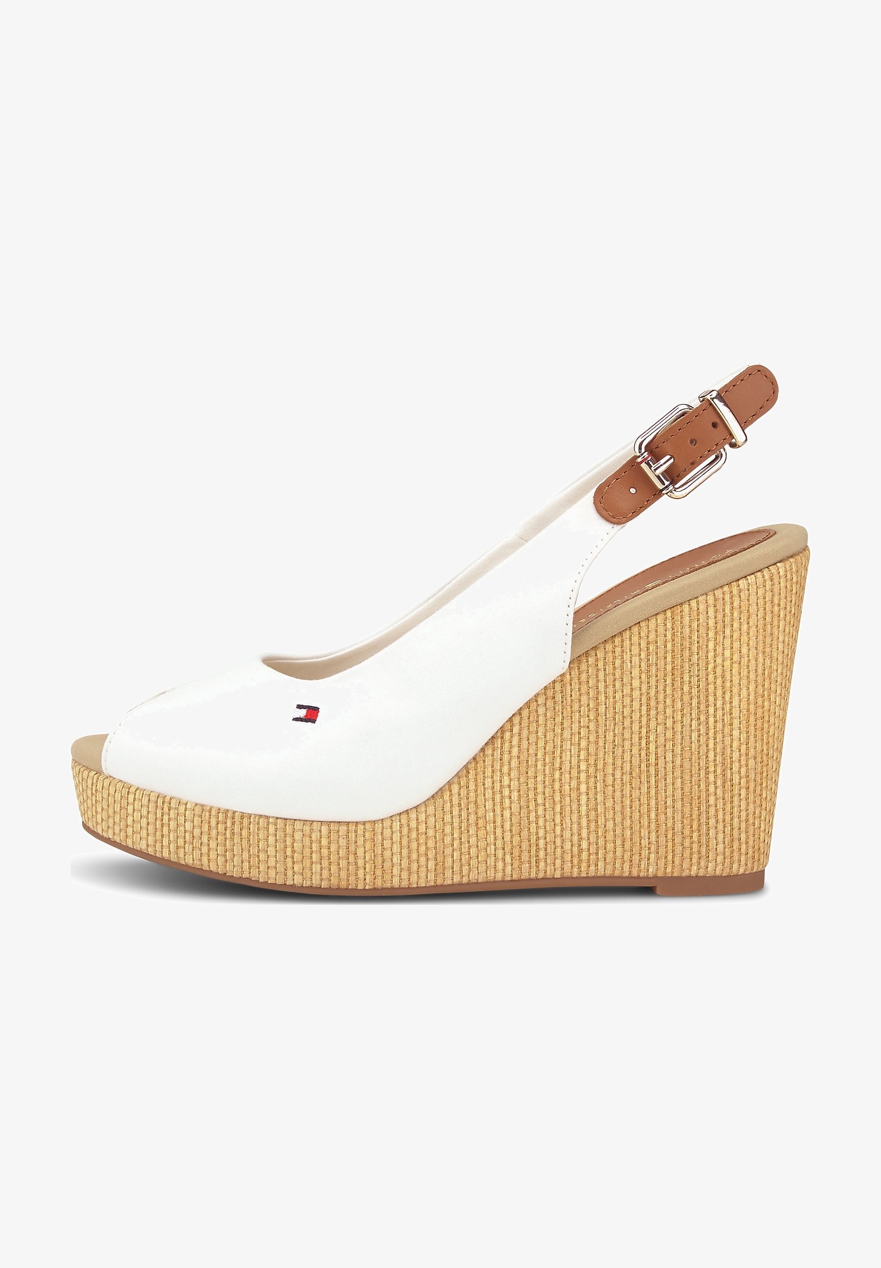 Tommy Hilfiger Zapatos de tacón con punta abierta white/blanco