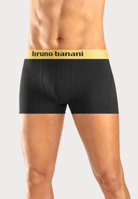 Bruno Banani - BOXER 4 PACK - Onderbroeken - schwarz/orange Miniatuurafbeelding 1