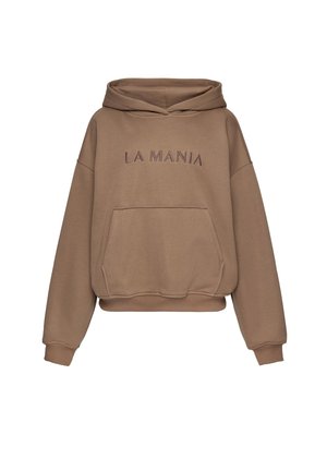 LA MANIA, BLUZA Z KAPTUREM TRACK - Hættetrøje - caramel