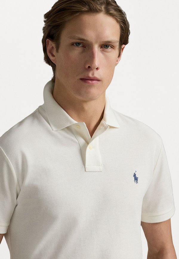 SLIM FIT MESH POLO SHIRT - Polo shirt - pale cream3