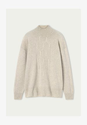 Falconeri, CABLE-KNIT ULTRASOFT TURTLENECK - Strickpullover - natural
