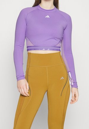 Top s dlouhým rukávem - purple