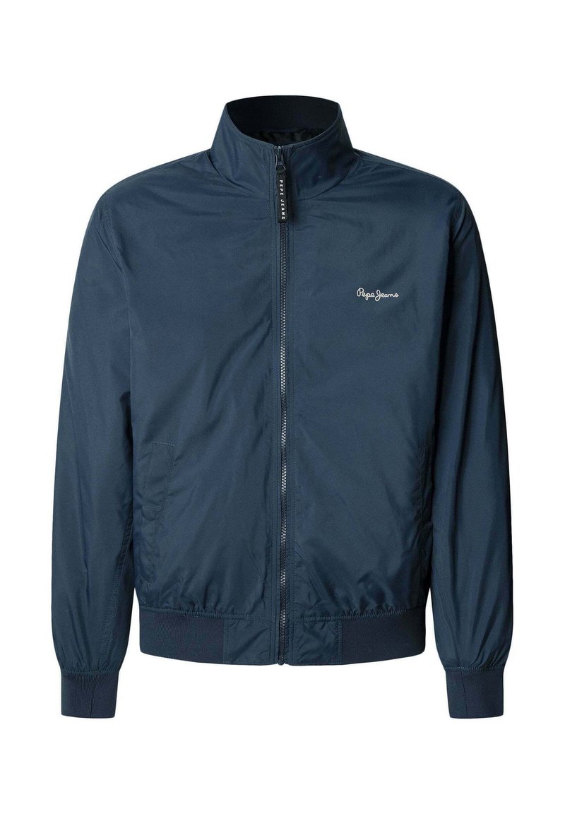 Veste En Jean Homme Pepe Jeans UK Taille 38 (M) - Bleu Marine, Style Bomber, Coton, Occasion Bon état