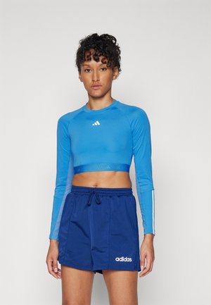 Topper langermet - ray blue/white