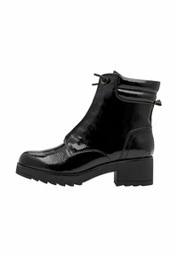 Marco Tozzi Bottines à lacets - black patent