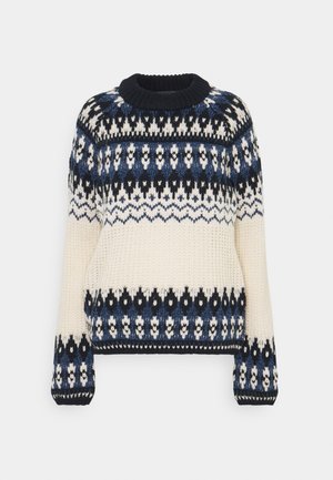 Striktrøje - off-white