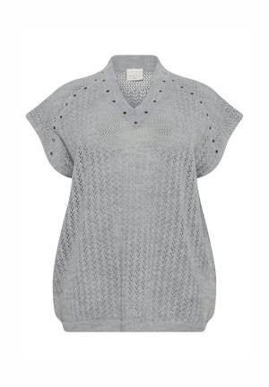 Kaffe Curve Pulover - grey melange