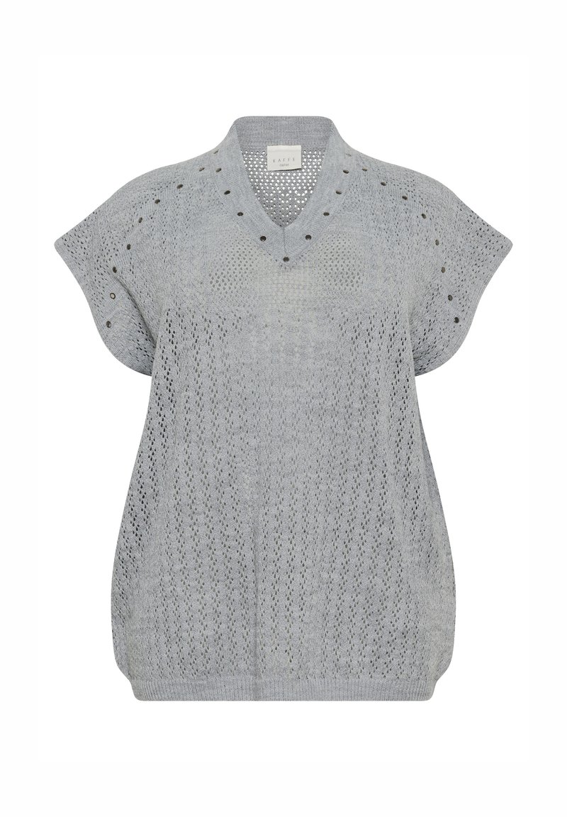 Kaffe Curve T-shirt print zandkleur